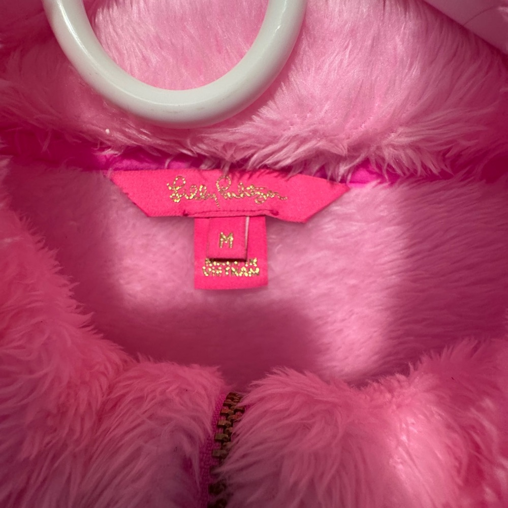 Lilly Pulitzer Bright Pink Fleece Hoodie - Picture 4 of 8